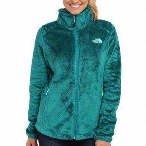 THE NORTH FACE WOMEN'S OSITO JACKET FULL ZIP BOREALIS BLUE COZY FUZZY SM